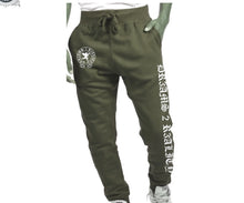 Load image into Gallery viewer, Olive green and white sweatsuit
